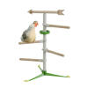 Chicken in the free standing perch system by Omlet