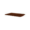 Medium soft brown microfibre topology topper for memory foam dog bed