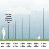 Graphic of the outdoor Freestyle cat tree available sizes