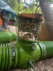 The Zippi rabbit hay rack