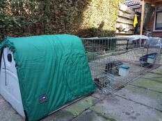 A Go with an all weather cover on it