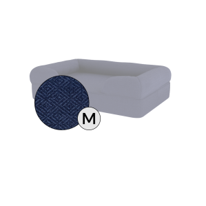 Medium Bolster Dog Bed Cover Only - Midnight Blue