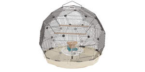 Geo Bird Cage - Cream and Black