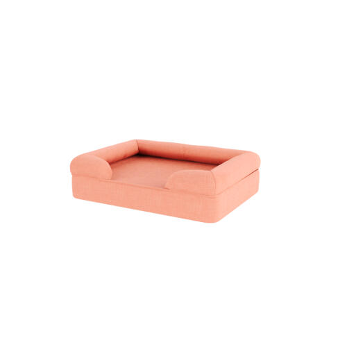Bolster bed peach pink