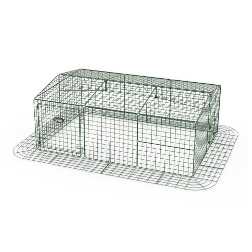 Zippi rabbit run with roof and skirt - single height low