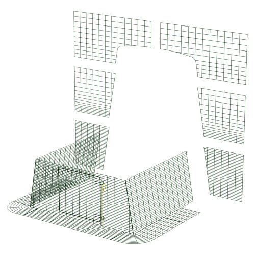 Cube to walk in run connector kit