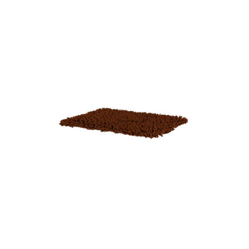 Small soft brown microfibre topology topper for memory foam dog bed