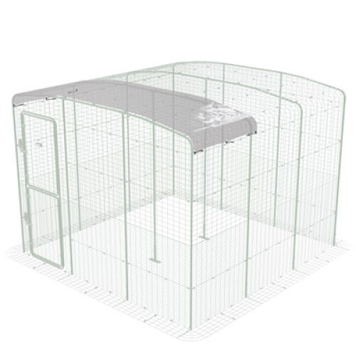 Clear cover with gutter edge for walk in run – 3m