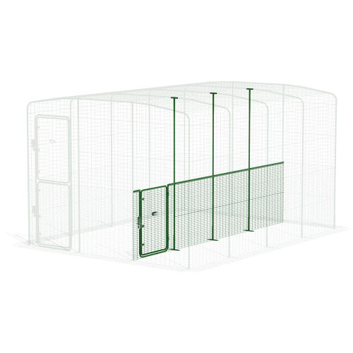 Walk in run partition low - 4 panels