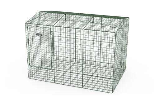 Zippi guinea pig run with roof and underfloor mesh - double height high