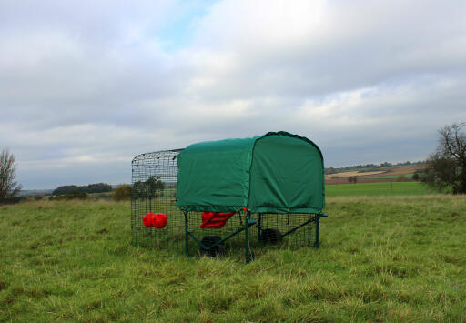 Keep chickens cosy with the Eglu Cube extreme temperature jacket