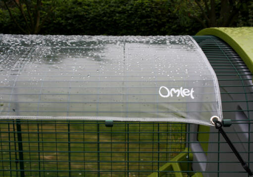 Clear Eglu Cube 2m cover with rain