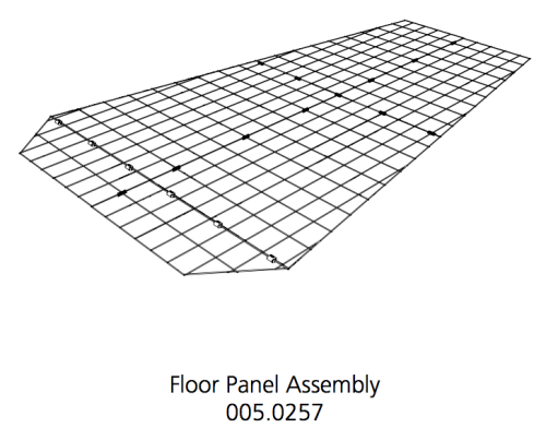 Floor panel assembly 005.0257