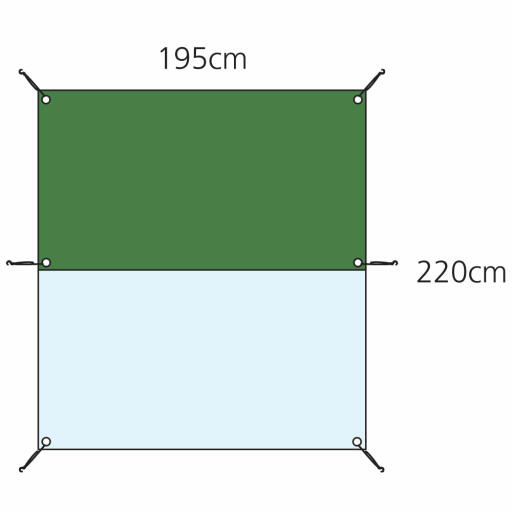 Dimensions for the 2m combi Eglu Cube cover