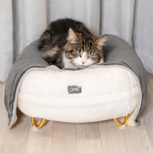 Feet Frame with Metal Hairpin Feet for Donut Cat Bed Gold Pack of 4