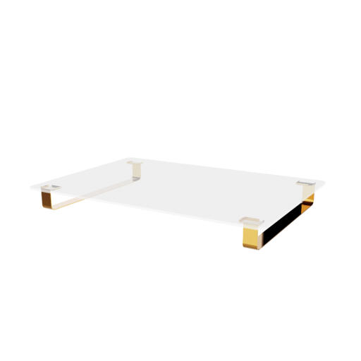 Omlet dog bed frame with Gold metal rail feet