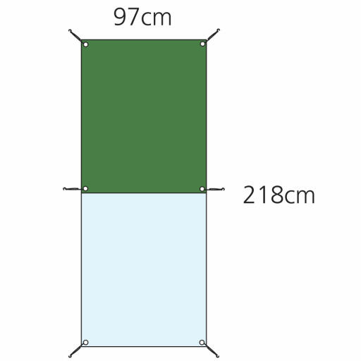 Dimensions for the walk in run combi cover