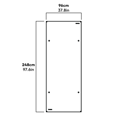Clear run cover for Eglu Go up - full run dimensions (810.0396)