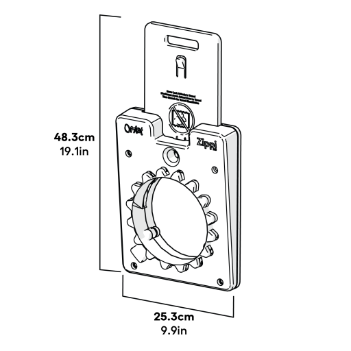 Zippi boxed tunnel door kit dimensions (063.0018)