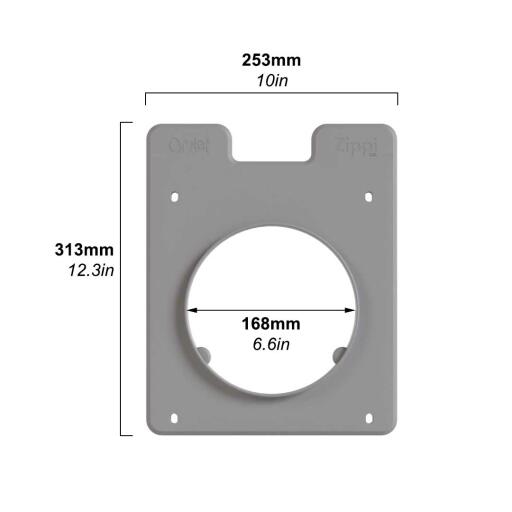 Dimensions of Zippi rabbit tunnel door