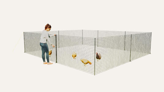 Omlet Chicken Fencing - High Poultry Netting With Door