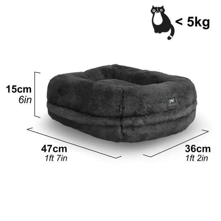 Maya® Donut Elevated Cat Beds Luxurious Cat Bed With Customisable