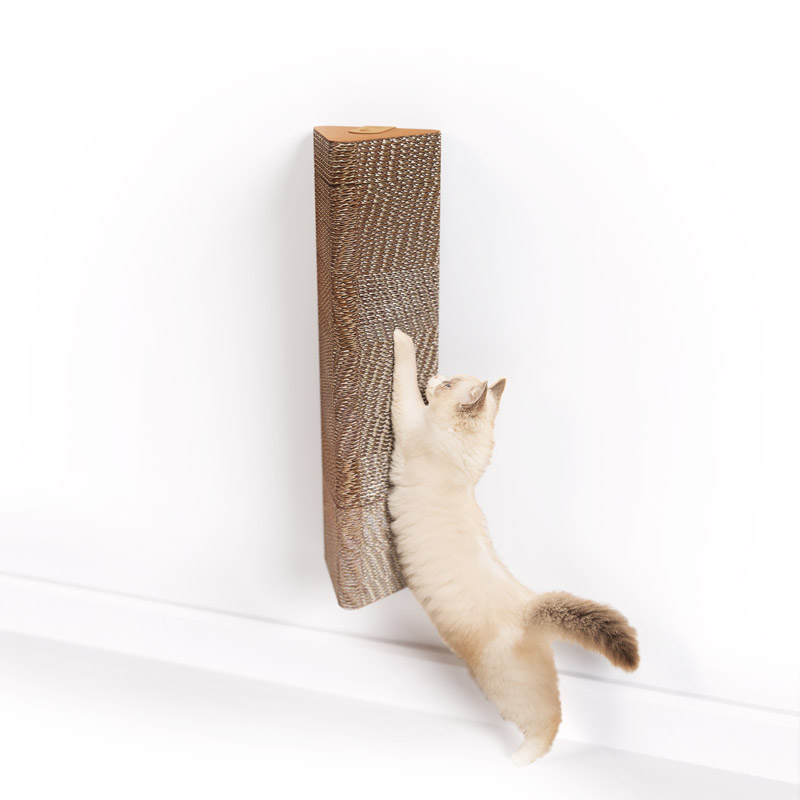 Write Review Refillable Cardboard Cat Scratching Post Wall Mounted