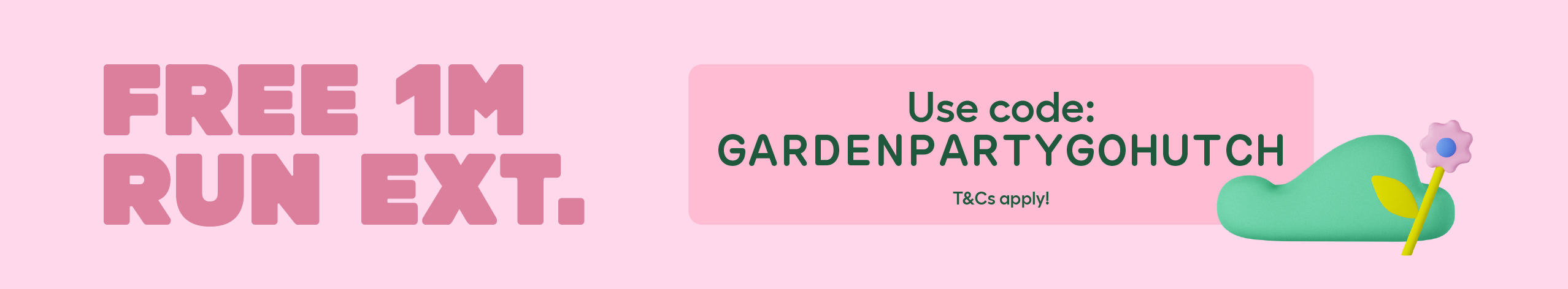 Omlet Garden Party - Free 1m Run Extension