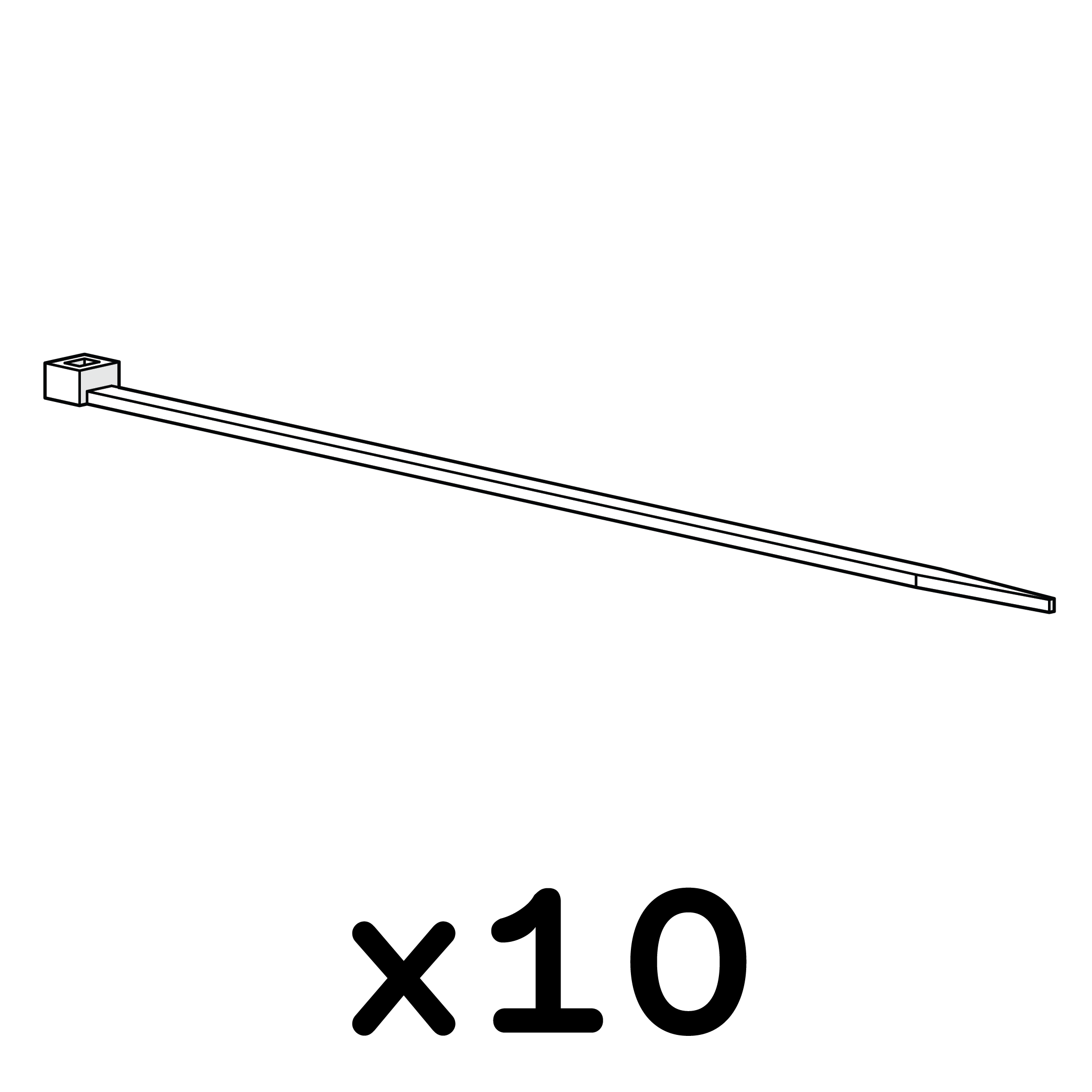 Cable Ties Pack Of 10 Omlet cable-ties-pack-of-10-omlet