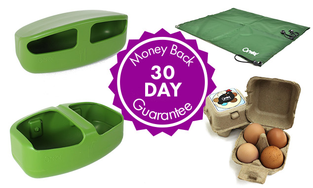 Feeder, Drinker, All Weather Shade, Omlet egg boxes, Omlet guide on chicken keeping, 30 day money back guarantee.