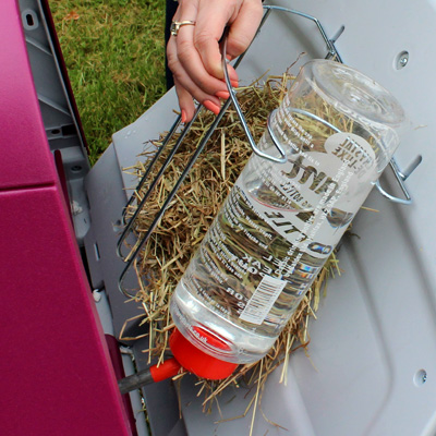 Hay Rack and Water Bottle