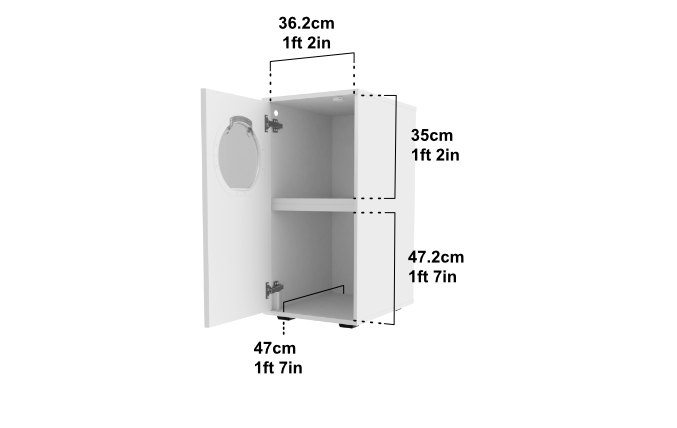 Cat Litter box furniture jump in dimensions